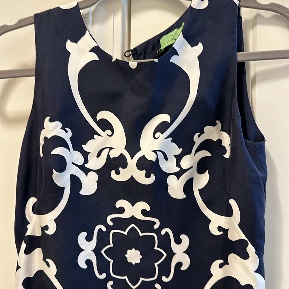 Navy and white business dress - Picture 2 of 5